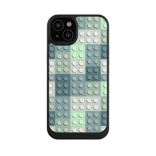 Apple iPhone 15 Plus NIVOcore Grünes Blockmuster
