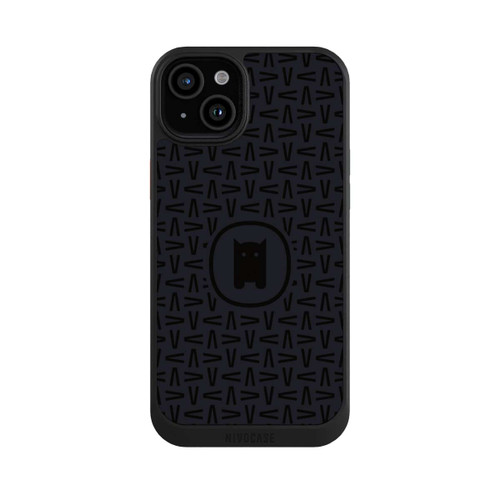 Apple iPhone 15 Plus NIVOcore Nivocase Muster Schwarz Grau