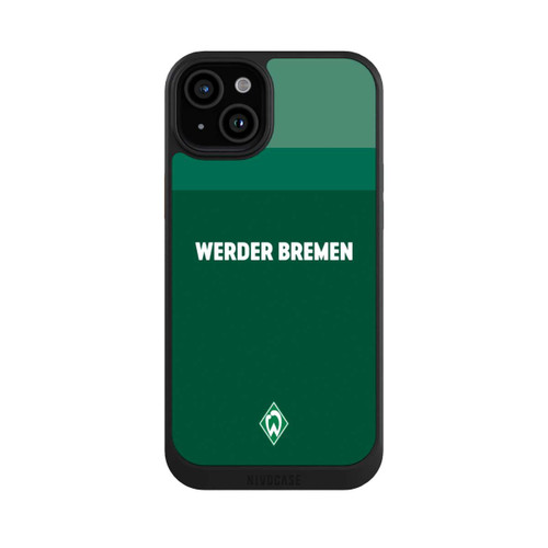 Apple iPhone 15 Plus NIVOcore Werder Bremen Schriftzug Raute