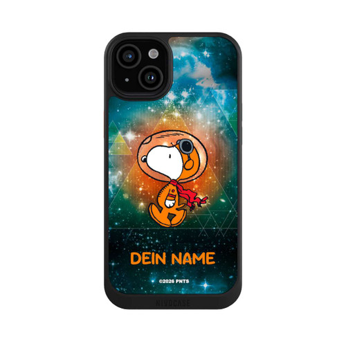 Apple iPhone 15 Plus NIVOcore Snoopy Weltraumreisender Personalisierbar