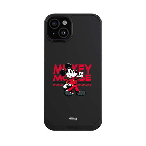 Apple iPhone 15 Plus NIVOcore Micky Maus Rennfahrer Transparent