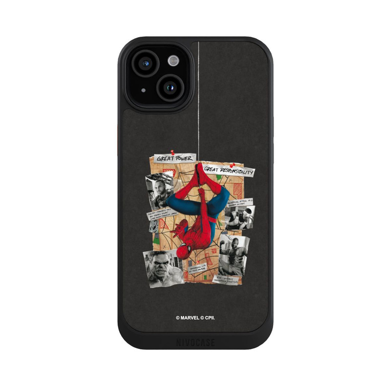 iPhone 15 Plus NIVOcore Spider-Man Tableau d'enquête