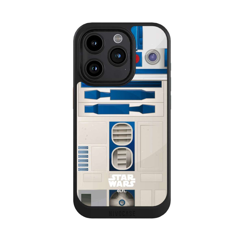 iPhone 15 Pro NIVOcore R2D2 Gros plan