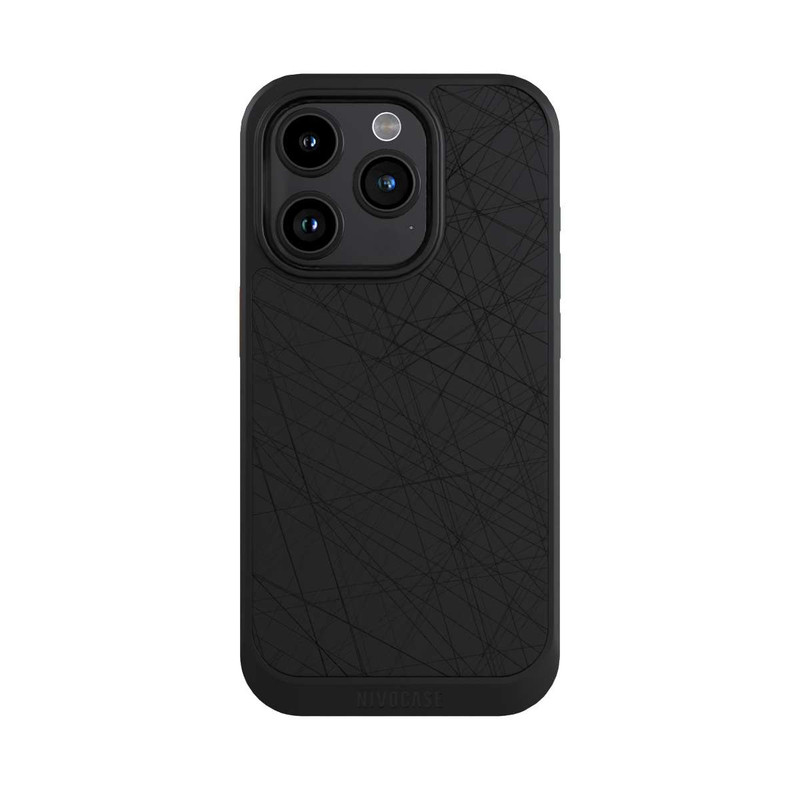 iPhone 15 Pro NIVOcore Scratches Black ohne Hintergrund