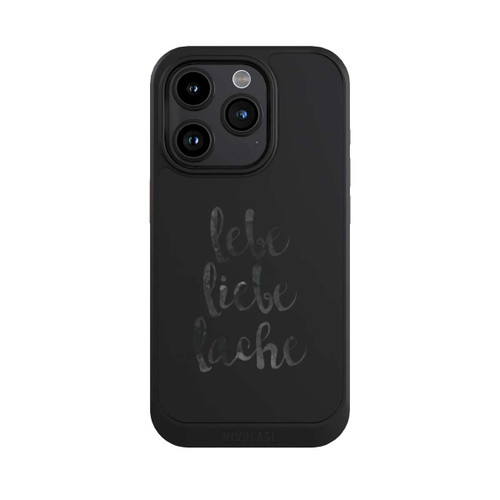 Apple iPhone 15 Pro NIVOcore Lebe Liebe Lache ohne Hintergrund