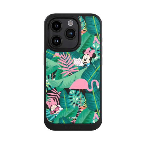 Apple iPhone 15 Pro NIVOcore Minnie Summer Palmblätter ohne Hintergrund