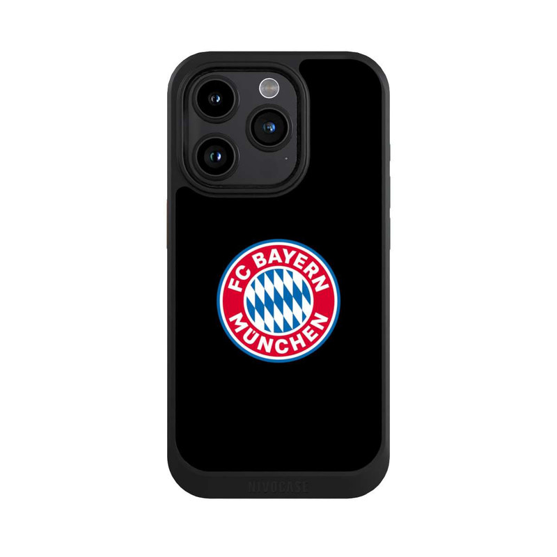 iPhone 15 Pro NIVOcore FCB Logo auf Schwarz
