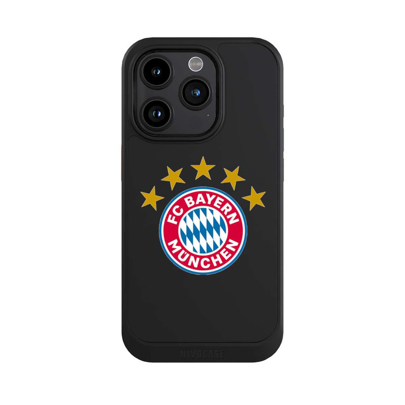 iPhone 15 Pro NIVOcore FCB Logo mit Sterne - ohne Hintergrund