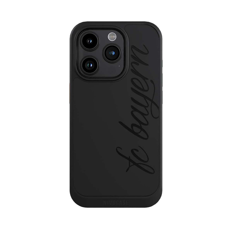 iPhone 15 Pro NIVOcore Schwarzes FCB Girlmotiv - ohne Hintergrund