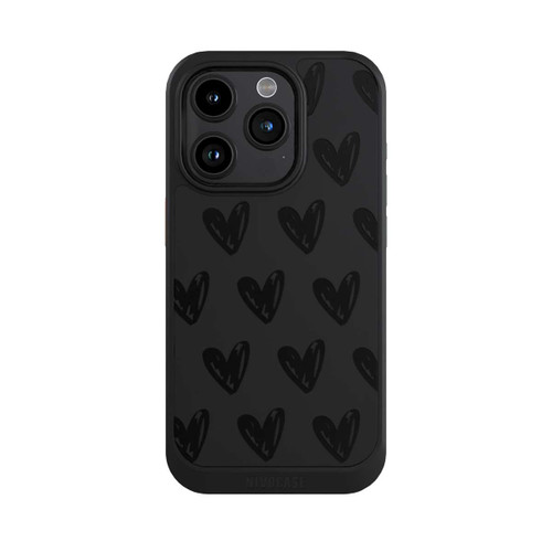 Apple iPhone 15 Pro NIVOcore Herzen Schwarz ohne Hintergrund