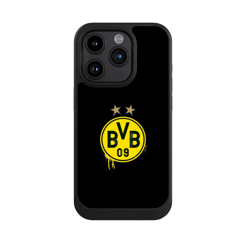 iPhone 15 Pro NIVOcore Spraylogo 2 Sterne - BVB