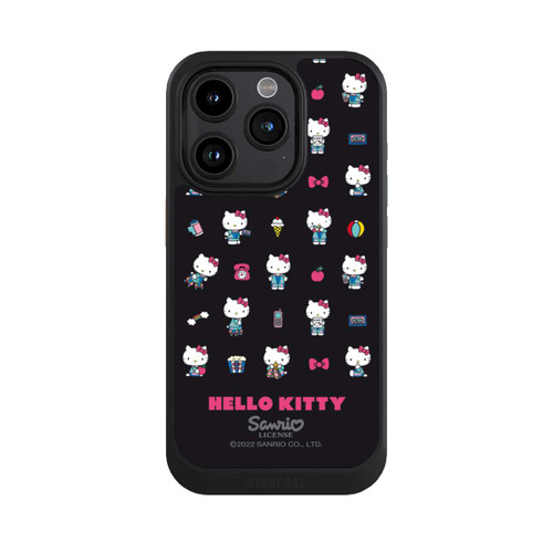Apple iPhone 15 Pro NIVOcore Hello Kitty 90s Schwarz