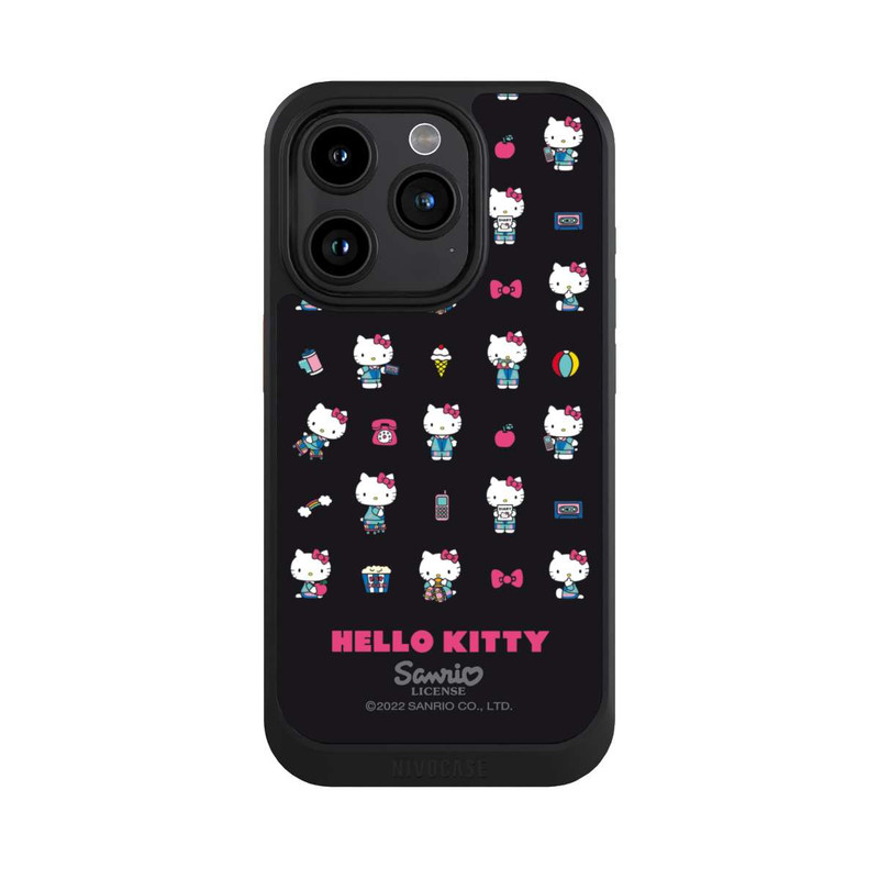 iPhone 15 Pro NIVOcore Hello Kitty 90s noir