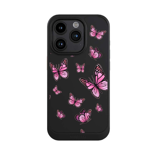 Apple iPhone 15 Pro NIVOcore Schmetterlinge pink