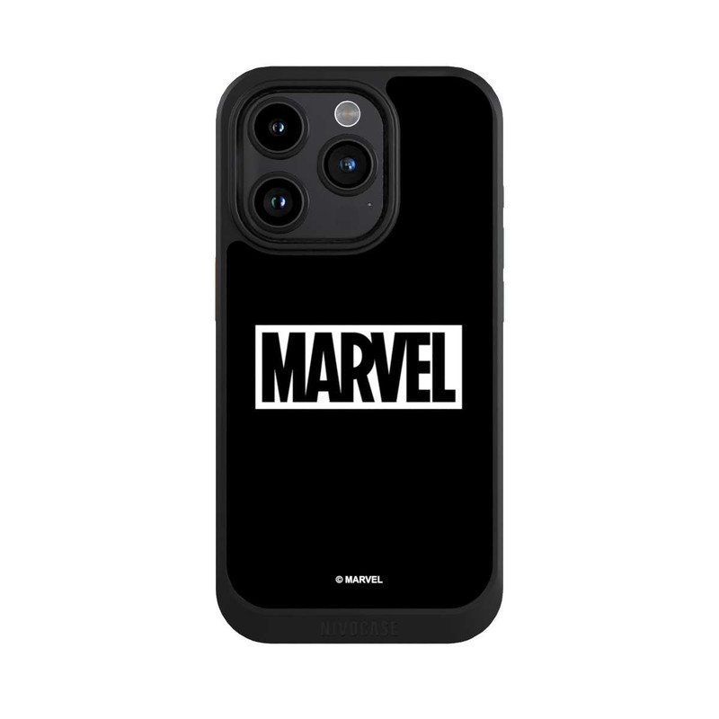 iPhone 15 Pro NIVOcore Marvel Logo Black