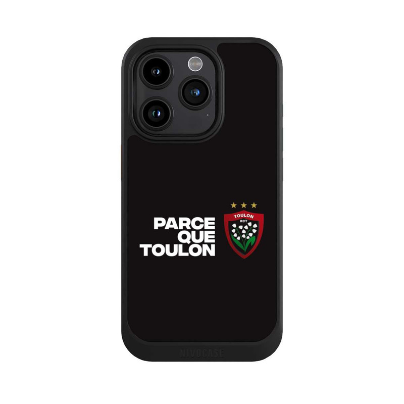 iPhone 15 Pro NIVOcore RC Toulonnais PQT Noir