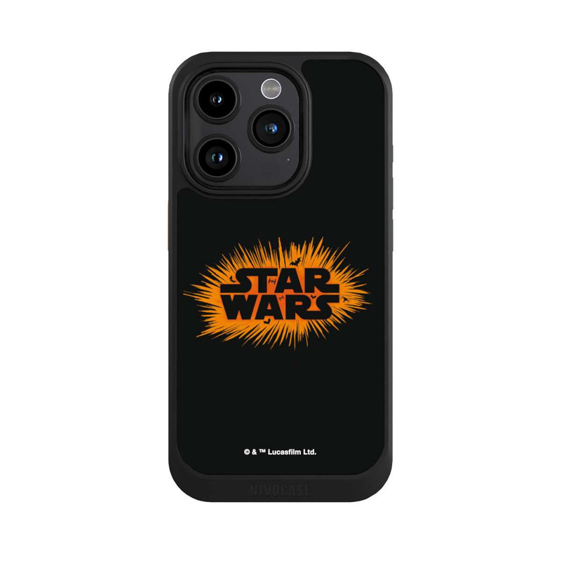 iPhone 15 Pro NIVOcore Star Wars Logo Orange Halloween Explosion