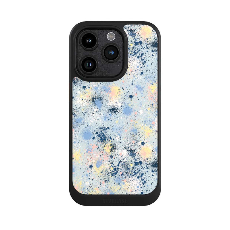 iPhone 15 Pro NIVOcore Ink Dripping Dust Texture Blue
