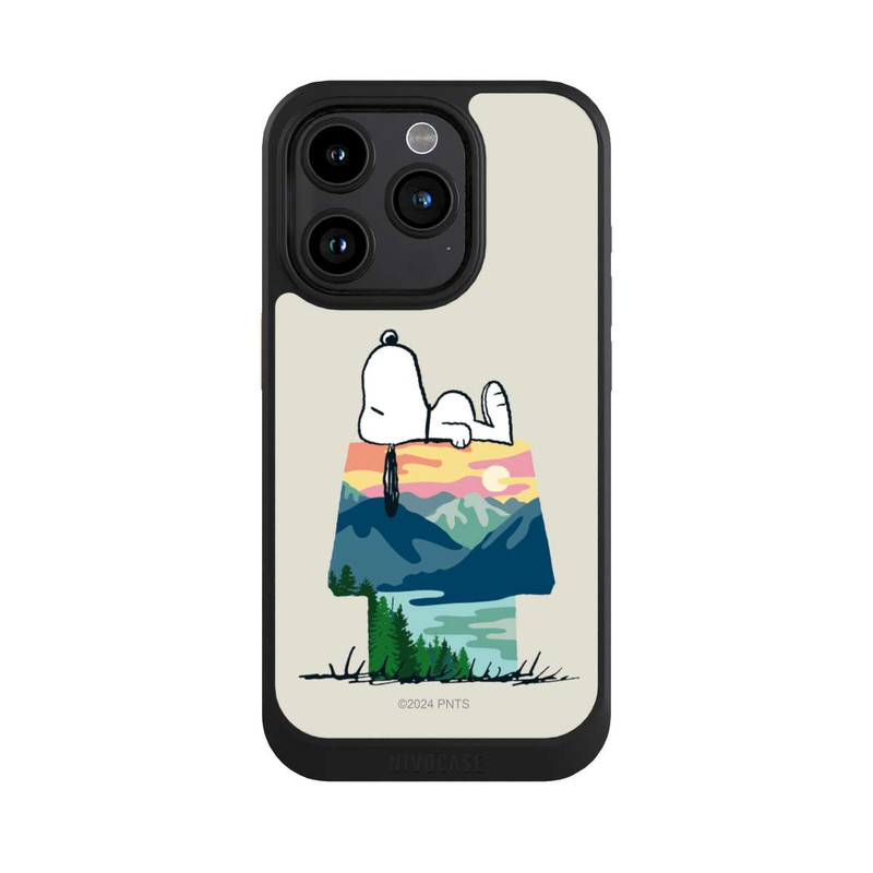 iPhone 15 Pro NIVOcore Snoopy Camping Hütte
