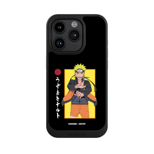 Apple iPhone 15 Pro NIVOcore Naruto Position de Combat noir