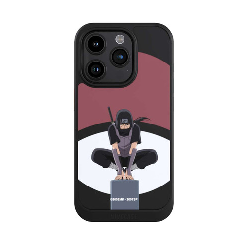 Apple iPhone 15 Pro NIVOcore Itachi Uchiha Symbol transparenter Hintergrund