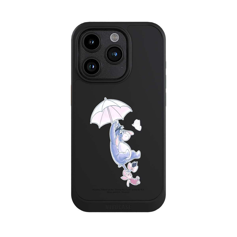 iPhone 15 Pro NIVOcore Winnie Pooh Eeyeore Find Happiness Transparent