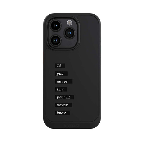 Apple iPhone 15 Pro NIVOcore If You Try Black Transparent