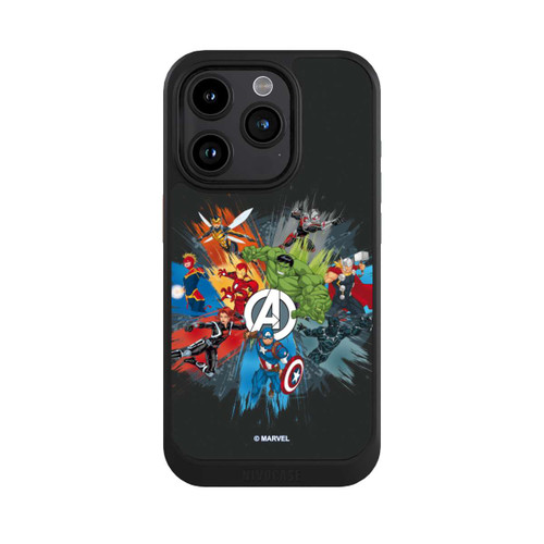 Apple iPhone 15 Pro NIVOcore Marvel's Avengers Black