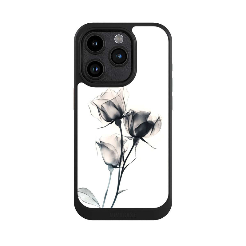 iPhone 15 Pro NIVOcore Schwarze Blume