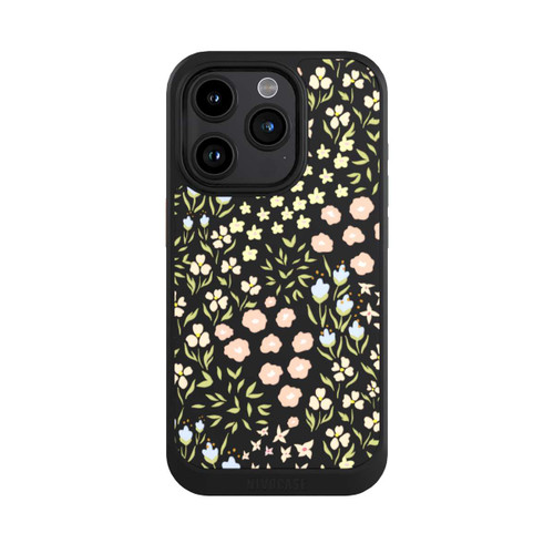 Apple iPhone 15 Pro NIVOcore Summer Flowers Pattern Pastel Colors Transparent