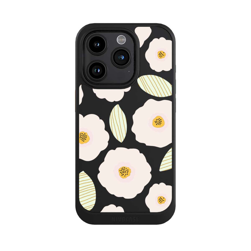 iPhone 15 Pro NIVOcore Simple Pastell Flowers Light Transparent