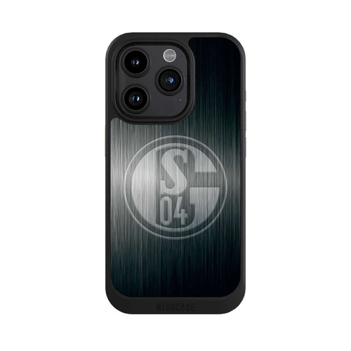 Apple iPhone 15 Pro NIVOcore Schalke 04 Metall Look