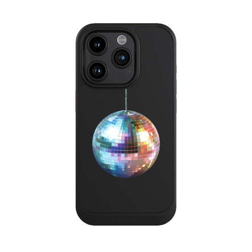 Apple iPhone 15 Pro NIVOcore Discokugel Party Blau Gold Transparent mit KI