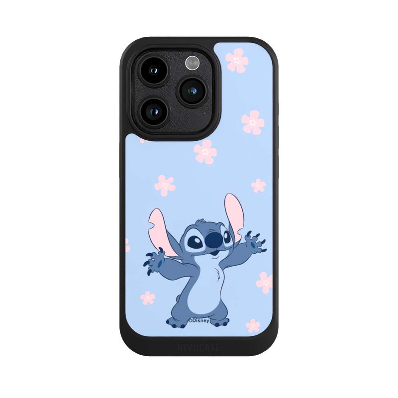 iPhone 15 Pro NIVOcore Stitch Pastel Flowers Blue