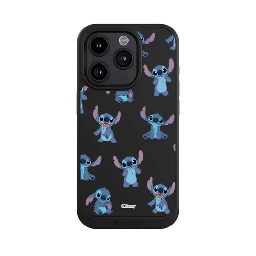 Apple iPhone 15 Pro NIVOcore Stitch Faces Pattern Transparent
