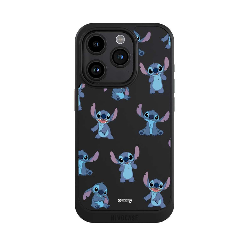 iPhone 15 Pro NIVOcore Stitch Faces Pattern Transparent