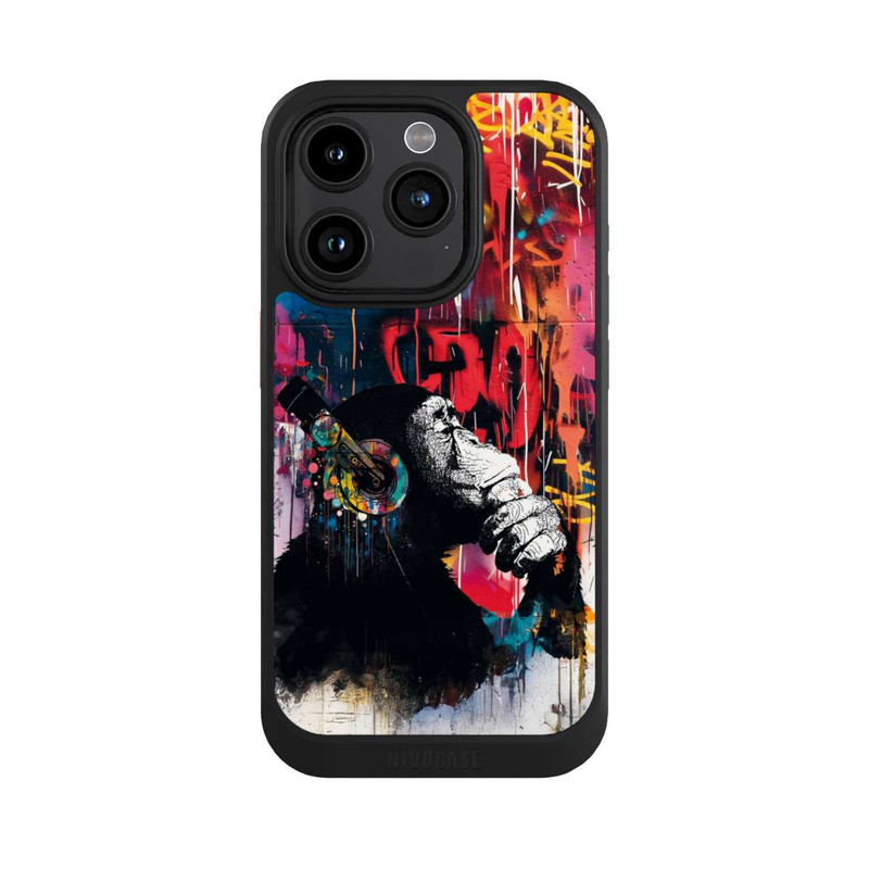iPhone 15 Pro NIVOcore Chimp Blue Streetart