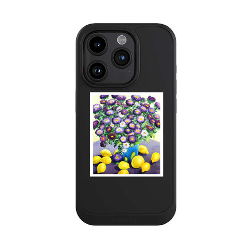 Apple iPhone 15 Pro NIVOcore Purple Asters and Lemons by Christopher Ryland