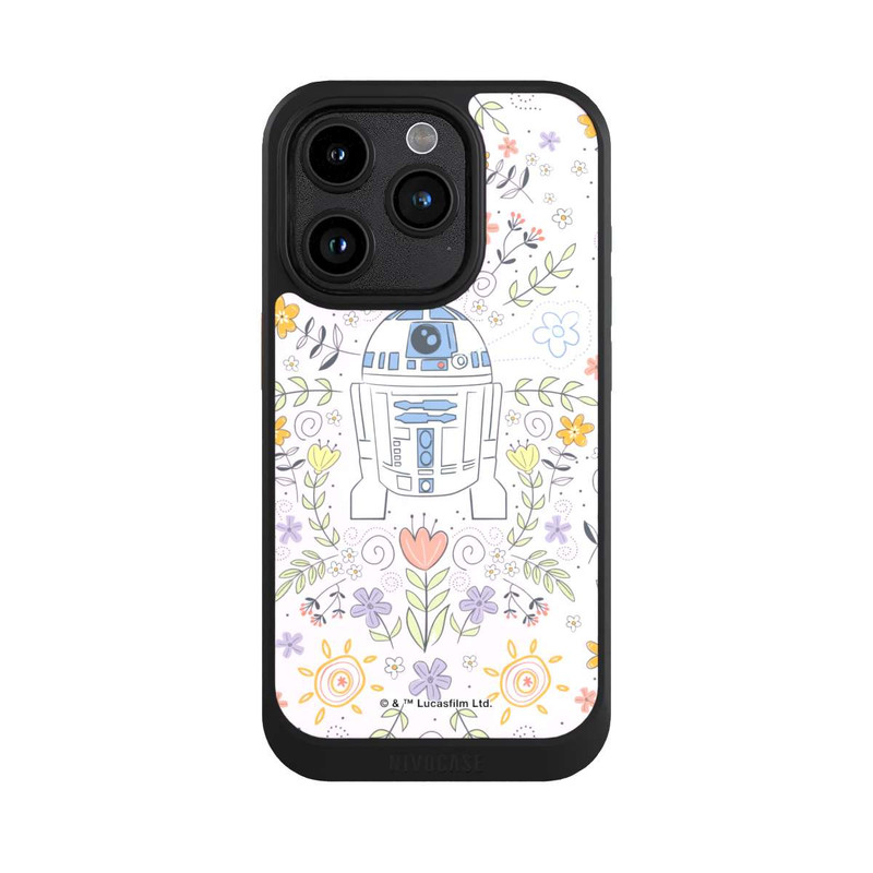 iPhone 15 Pro NIVOcore R2D2 Blumen Muster