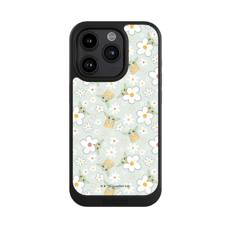 iPhone 15 Pro NIVOcore Baby Yoda Flower Pattern