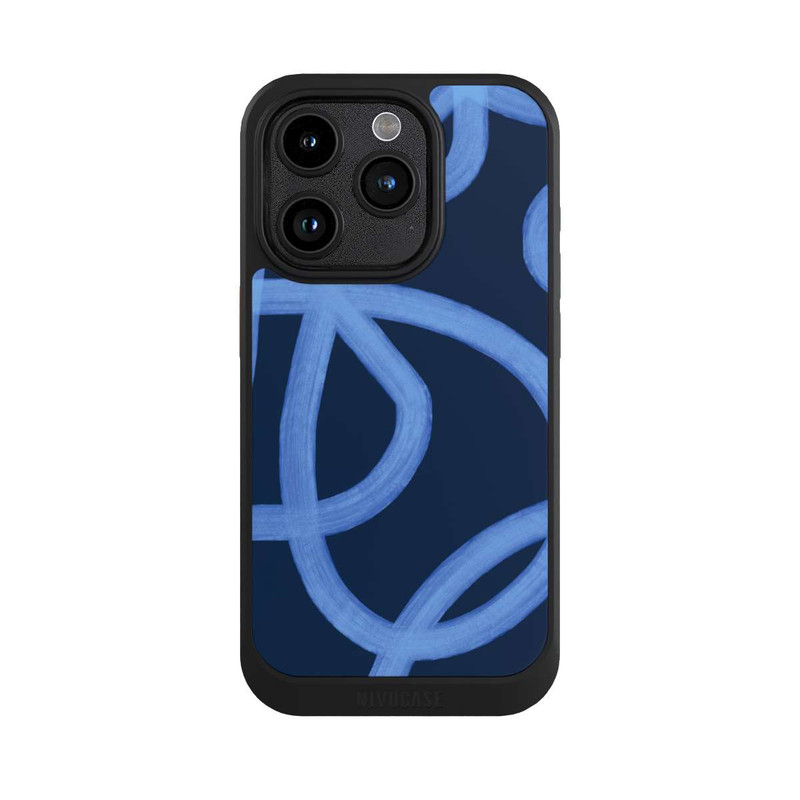 iPhone 15 Pro NIVOcore Laced Up Tones of Blue