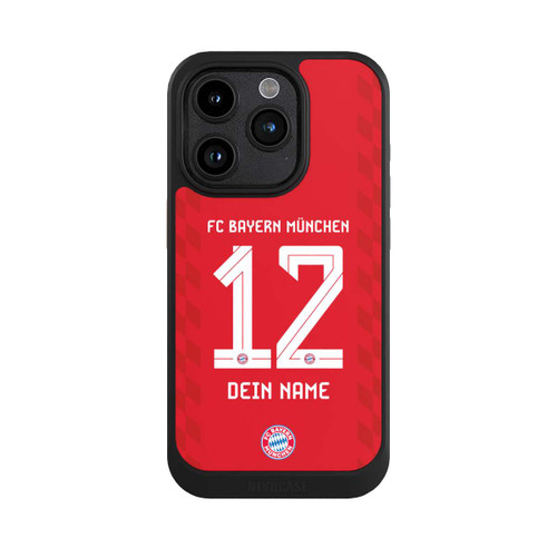 Apple iPhone 15 Pro NIVOcore FC Bayern München Trikot Personalisierbar 25-26