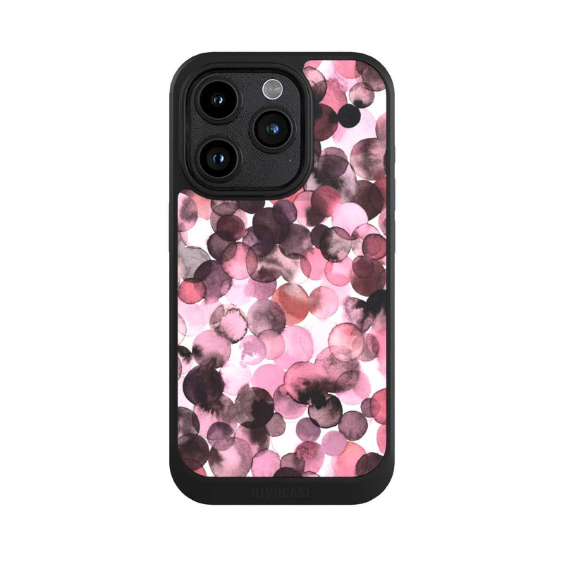 iPhone 15 Pro NIVOcore Purple Dots Watercolor