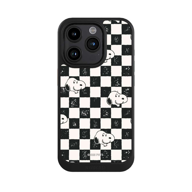 iPhone 15 Pro NIVOcore Snoopy Heads Checked Pattern