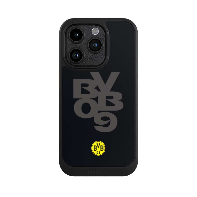 iPhone 15 Pro NIVOcore BVB09 Grau Schwarz