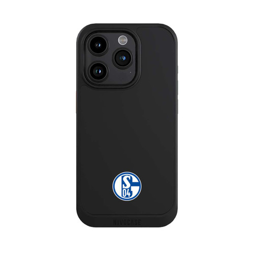 Apple iPhone 15 Pro NIVOcore FC Schalke 04 Logo Klein Transparent