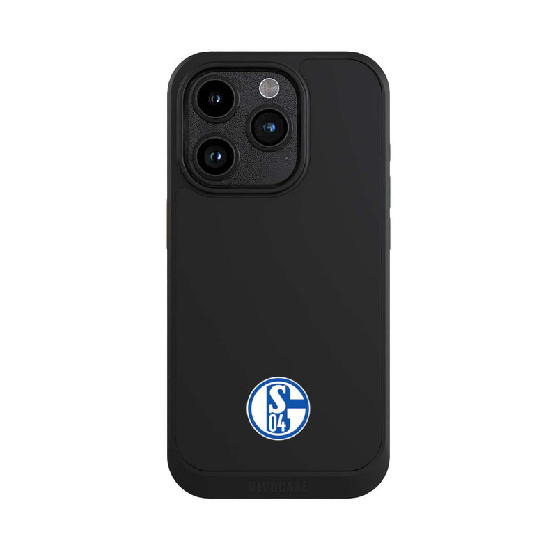 iPhone 15 Pro NIVOcore FC Schalke 04 Logo Klein Transparent