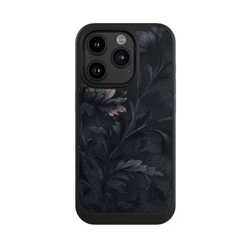 Apple iPhone 15 Pro NIVOcore Dunkles Blumenmuster Vintage