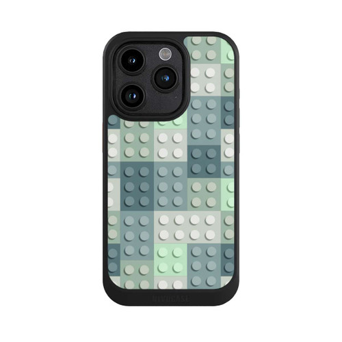 Apple iPhone 15 Pro NIVOcore Green Blocks Pattern