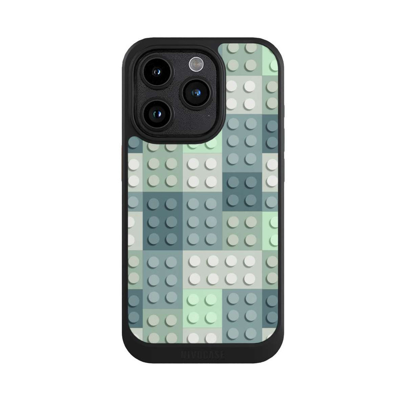 iPhone 15 Pro NIVOcore Modèle de blocs verts